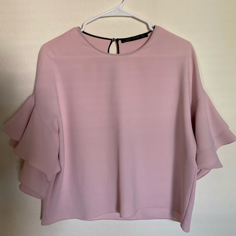 Pink dressy blouse